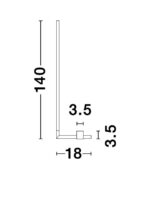 Lampadar Nova Luce Raccio, finisaj negru mat, 17.3 W, cod 9180727 - imagine 8
