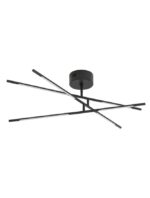 Lustra Nova Luce Raccio, finisaj negru mat, led 30W, cod 9180761