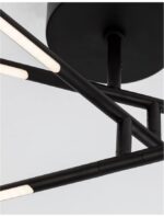 Lustra Nova Luce Raccio, finisaj negru mat, led 30W, cod 9180761 - imagine 5