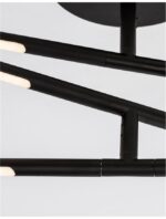 Lustra Nova Luce Raccio, finisaj negru mat, led 30W, cod 9180761 - imagine 4