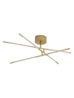 Lustra Nova Luce Raccio, culoare auriu satinat, led 30W, cod 9180762