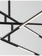 Lustra Nova Luce Raccio, finisaj negru mat, 40 W, cod 9180780 - imagine 4