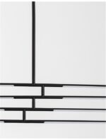 Lustra Nova Luce Raccio, finisaj negru mat, 40 W, cod 9180780 - imagine 2