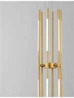 Suspensie Nova Luce Raccio, culoare auriu satinat, led 56W, cod 9180782 - imagine 4
