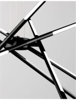 Suspensie Nova Luce Raccio, culoare negru mat, led 56W, cod 9180783 - imagine 3