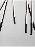 Suspensie Nova Luce Raccio, culoare negru mat, led 56W, cod 9180783 - imagine 2