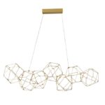 Suspensie Nova Luce Nebula, culoare auriu lucios, led 33.6W, cod 9186807