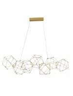 Suspensie Nova Luce Nebula, culoare auriu lucios, led 33.6W, cod 9186807