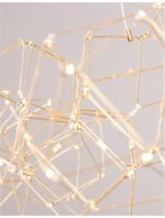 Suspensie Nova Luce Nebula, culoare auriu lucios, led 33.6W, cod 9186807 - imagine 7