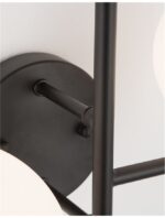 Aplica Nova Luce Impero, culoare negru/alb opal, led G9 2x5W, cod 9190421 - imagine 5