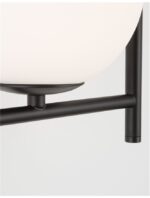 Aplica Nova Luce Impero, culoare negru/alb opal, led G9 2x5W, cod 9190421 - imagine 4