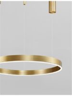 Suspensie Nova Luce Motif, finisaj auriu satinat, 40W, cod 9190640 - imagine 5