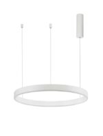 Suspensie Nova Luce Motif, finisaj alb mat, 40W, cod 9190740