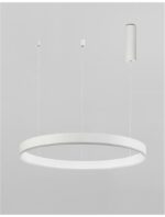 Suspensie Nova Luce Motif, finisaj alb mat, 40W, cod 9190740 - imagine 3