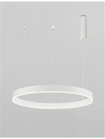 Suspensie Nova Luce Motif, finisaj alb mat, 40W, cod 9190740 - imagine 2