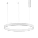 Suspensie Nova Luce Motif, alb mat, 48W, cod 9190748