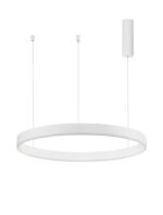 Suspensie Nova Luce Motif, alb mat, 48W, cod 9190748