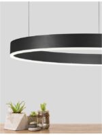 Suspensie Nova Luce Motif, finisaj negru mat, 48W, cod 9190848 - imagine 5