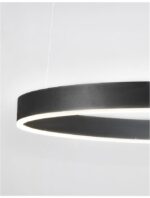 Suspensie Nova Luce Motif, finisaj negru mat, 48W, cod 9190848 - imagine 2