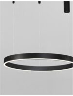 Suspensie Nova Luce Motif, finisaj negru mat, 55W, cod 9190855 - imagine 3