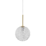Pendul Nova Luce Mirano, culoare auriu satinat, led E27 1x12W, cod 9260211