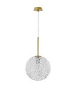 Pendul Nova Luce Mirano, culoare auriu satinat, led E27 1x12W, cod 9260211