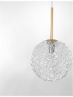 Pendul Nova Luce Mirano, culoare auriu satinat, led E27 1x12W, cod 9260211 - imagine 5