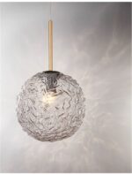 Pendul Nova Luce Mirano, culoare auriu satinat, led E27 1x12W, cod 9260211 - imagine 3