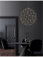 Pendul Nova Luce Sole, finisaj auriu satinat, LED 21.6 W, cod 9288080 - imagine 7