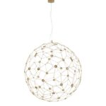 Pendul Nova Luce Sole, finisaj auriu satinat, LED 21.6 W, cod 9186001