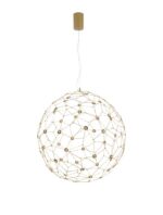 Pendul Nova Luce Sole, finisaj auriu satinat, LED 21.6 W, cod 9288080