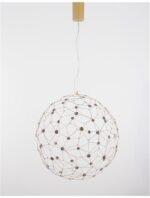 Pendul Nova Luce Sole, finisaj auriu satinat, LED 21.6 W, cod 9288080 - imagine 6