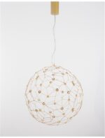 Pendul Nova Luce Sole, finisaj auriu satinat, LED 21.6 W, cod 9288080 - imagine 5