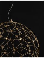 Pendul Nova Luce Sole, finisaj auriu satinat, LED 21.6 W, cod 9288080 - imagine 3