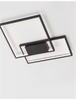 Plafoniera Nova Luce Porto, finisaj negru mat, 30 W, cod 9364033 - imagine 5