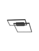 Plafoniera Nova Luce Porto, finisaj negru mat, 30 W, cod 9364033