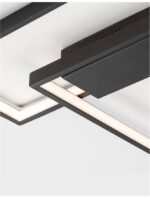 Plafoniera Nova Luce Porto, finisaj negru mat, 30 W, cod 9364033 - imagine 3