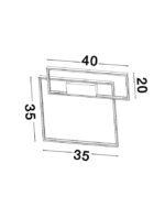 Plafoniera Nova Luce Porto, finisaj negru mat, 30 W, cod 9364033 - imagine 6