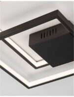 Plafoniera Nova Luce Porto, finisaj negru mat, 30 W, cod 9364035 - imagine 7