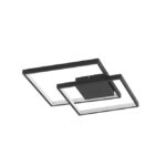 Plafoniera Nova Luce Porto, finisaj negru mat, 30 W, cod 9364035