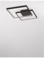 Plafoniera Nova Luce Porto, finisaj negru mat, 30 W, cod 9364035 - imagine 5