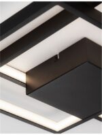 Plafoniera Nova Luce Porto, finisaj negru mat, 30 W, cod 9364035 - imagine 3