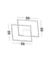 Plafoniera Nova Luce Porto, finisaj negru mat, 30 W, cod 9364035 - imagine 8
