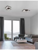 Plafoniera Nova Luce Porto, finisaj negru mat, 19 W, cod 9364037 - imagine 7