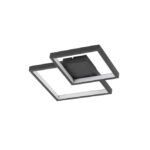 Plafoniera Nova Luce Porto, finisaj negru mat, 19 W, cod 9364037