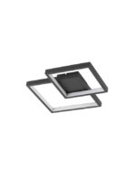 Plafoniera Nova Luce Porto, finisaj negru mat, 19 W, cod 9364037