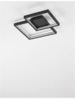 Plafoniera Nova Luce Porto, finisaj negru mat, 19 W, cod 9364037 - imagine 6