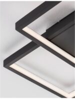 Plafoniera Nova Luce Porto, finisaj negru mat, 19 W, cod 9364037 - imagine 4
