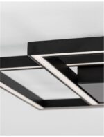 Plafoniera Nova Luce Porto, finisaj negru mat, 19 W, cod 9364037 - imagine 3