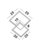 Plafoniera Nova Luce Porto, finisaj negru mat, 19 W, cod 9364037 - imagine 8